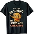 thumbnail image 1 of Funny Black T-Shirt with Cartoon & Teacher Saying Students, 1 of 5