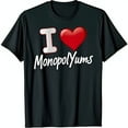 thumbnail image 1 of Funny Black T-Shirt with I Love Yums Graphic Casual & Fun Design, 1 of 5