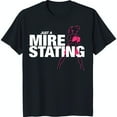 thumbnail image 1 of Funny Black T-Shirt with Just a Mire Stating & Pink Boxing Woman, 1 of 5