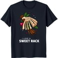 thumbnail image 1 of Funny Black T-Shirt with Sweet Rack Graphic Ribs Cinnamon Stick & Hearts, 1 of 5