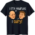 thumbnail image 1 of Funny Black T-Shirt with Two Men and Hearts Humorous Design for Couples, 1 of 5