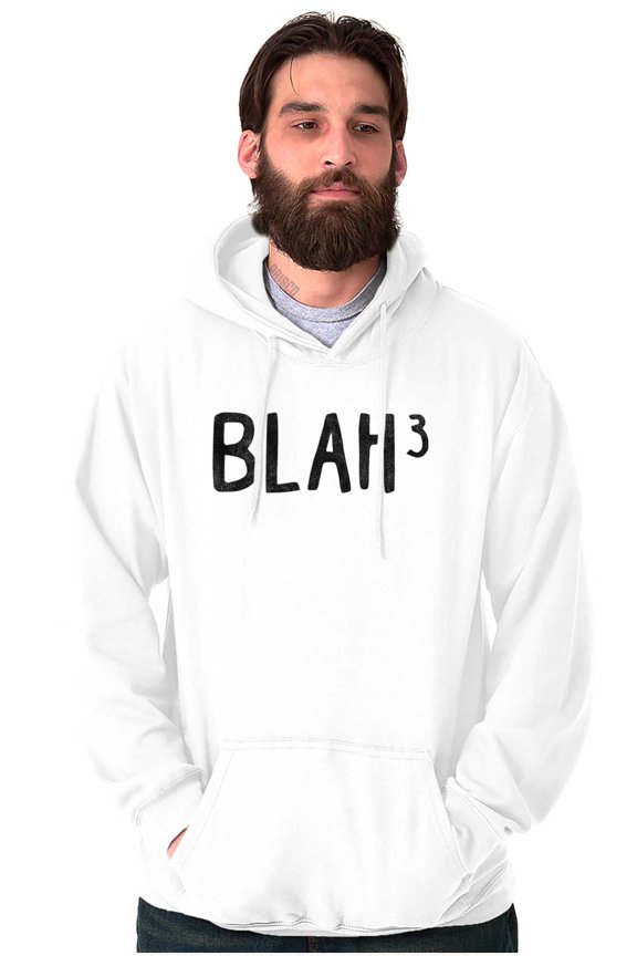 Funny Blah Cubed Snark Math Joke Hoodie Sweatshirt Women Men Brisco Brands M