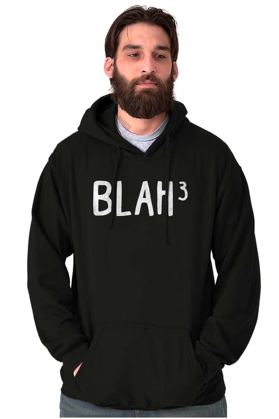 Funny Blah Cubed Snark Math Joke Hoodie Sweatshirt Women Men Brisco Brands M
