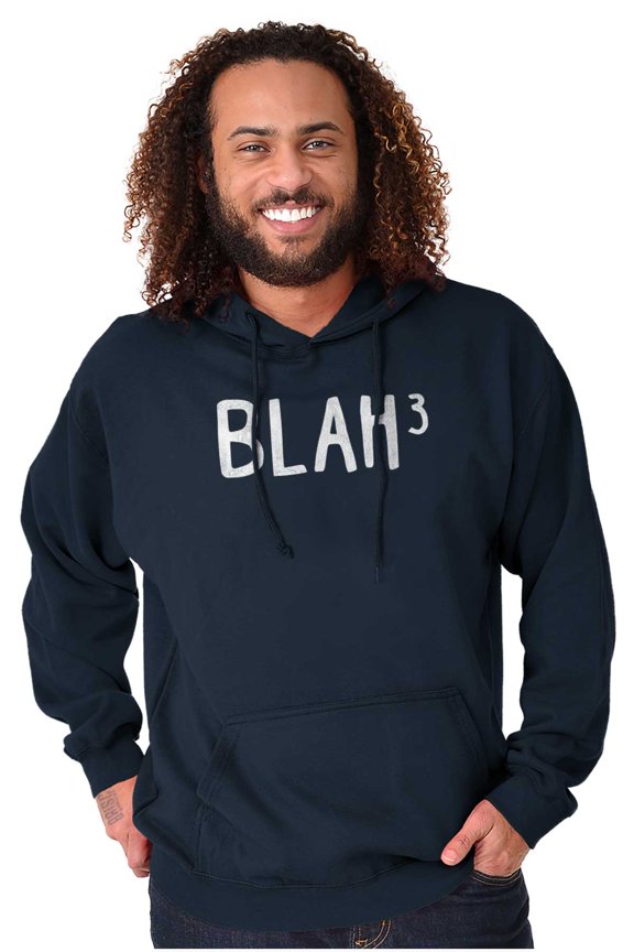 Funny Blah Cubed Snark Math Joke Hoodie Sweatshirt Women Men Brisco Brands M