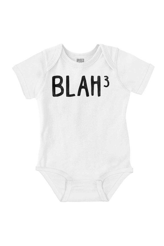 Funny Blah Cubed Snark Math Joke Romper Boys or Girls Infant Baby Brisco Brands 24M