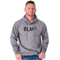 thumbnail image 1 of Funny Blah Cubed Snark Math Joke Unisex Plus Fleece Graphic Hoodie Brisco Brands 4X, 1 of 6