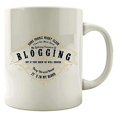thumbnail image 1 of Funny Blogging 11 oz Coffee Mug - Some People Might Claim I Care Too Much White Ceramic Gift, 1 of 4