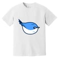 thumbnail image 1 of Funny Blue Bird Cute Animal Nature Lover Cartoon Graphic Art Comfort Color T-Shirt, 1 of 4