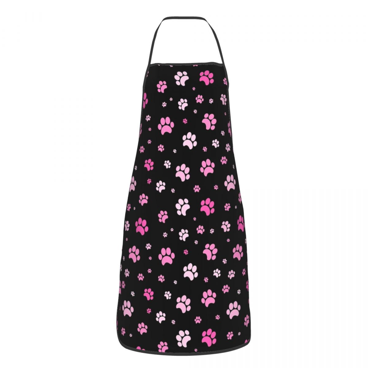 Funny Blue Purple Galaxy Dog Paw Bib Aprons Men Women Unisex Kitchen