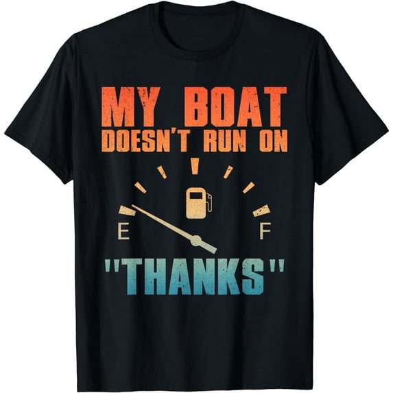Funny Boat Art For Men Women Boating Watercraft Boat Lovers T-Shirt