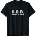 thumbnail image 1 of Funny Bob Design SOB T Shirt Sweet Old Bob Funny Creative Graphic T-Shirt, 1 of 3