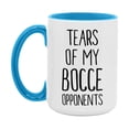 thumbnail image 1 of Funny Bocce Mug, Tears Of My Bocce Opponents, 11oz or 15oz White Ceramic Coffee Cup Gift for Bocce Lovers, 1 of 8