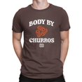 thumbnail image 1 of Funny Body By Churros Retro-Inspired Graphic Design Men's T-shirt, 1 of 4