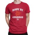 thumbnail image 1 of Funny Body By Churros Retro-Inspired Graphic Design Men's T-shirt, 1 of 4
