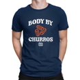 thumbnail image 1 of Funny Body By Churros Retro-Inspired Graphic Design Men's T-shirt, 1 of 4