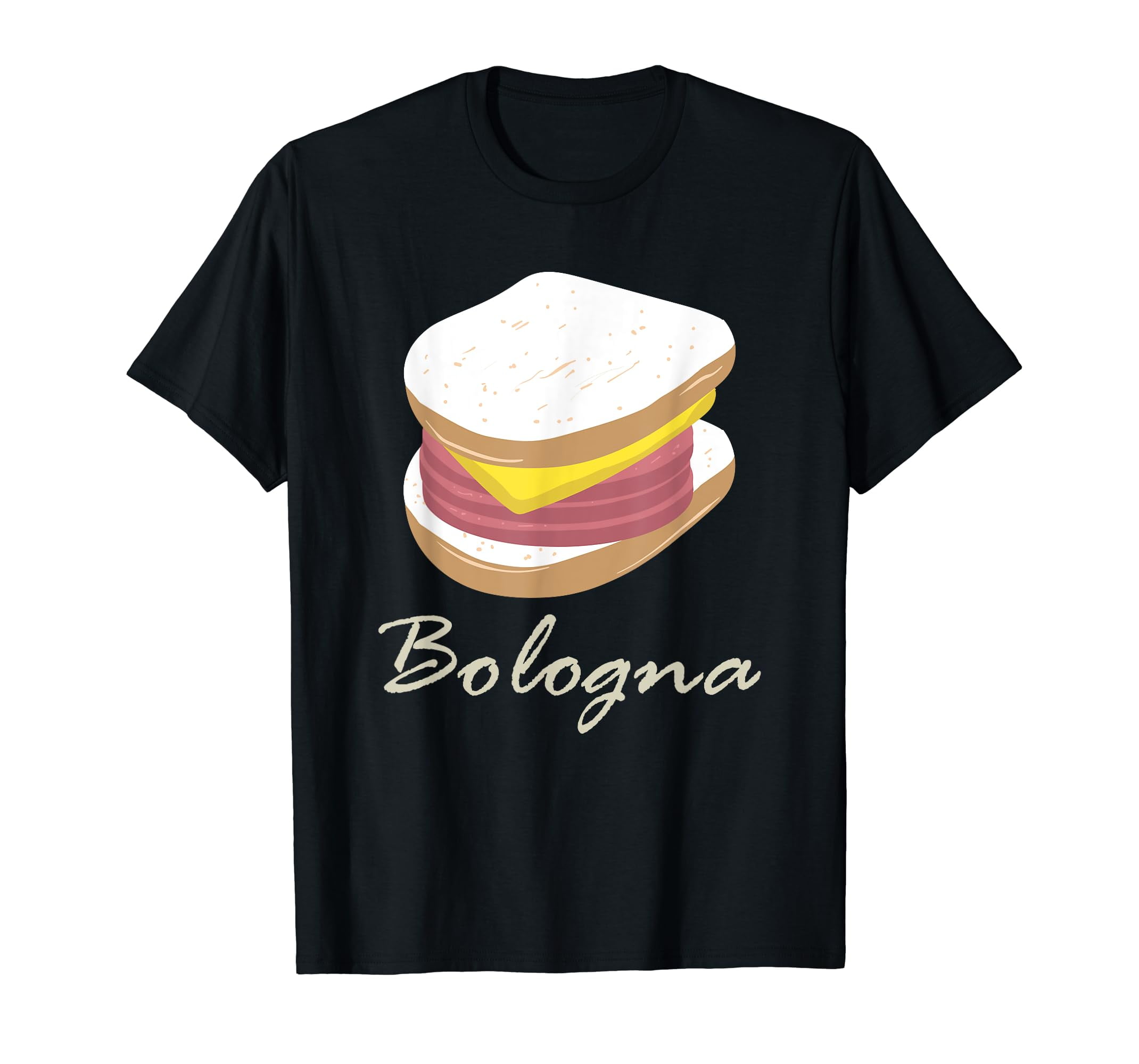 Funny Bologna and Cheese Baloney Fried Bologna Sandwich T-Shirt -  Walmart.com, image size:2140x2000