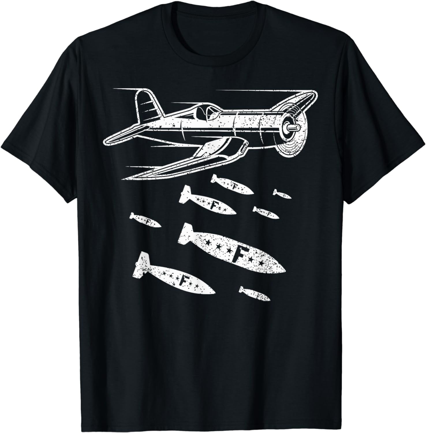 Funny Bomber Dropping F-Bombs Party Outfit T-Shirt - Walmart.com