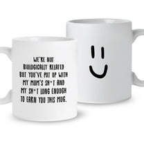 Funny Bonus Dad Coffee Mug Gift, You Earn This Mug, Stepdad Mug Gift from Daughter Son, Step Father Gift for Christmas Birthday Father''s Day, Best Step Dad Ever Appreciation Gifts, Ceramic 11oz