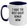 thumbnail image 1 of Funny Bonus Mom Gifts from Men to Women - Christmas Unique Mugs with I Have The Best Great Bonus Mom Two Tone Coffee Mug, 11oz Ceramic, 1 of 4