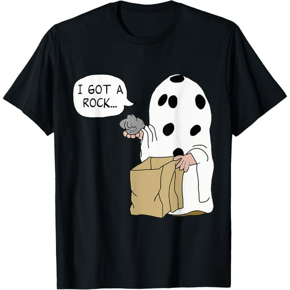 Funny Boo Ghost Scary I Got A Rock Halloween Spooky T-Shirt
