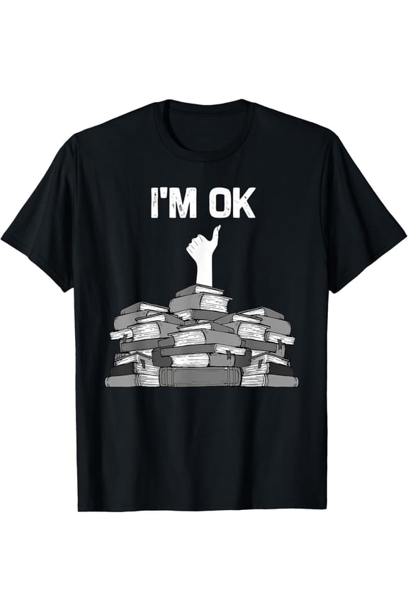 Funny Books Design For Men Women Kids Avid Reader Bookworm T-Shirt