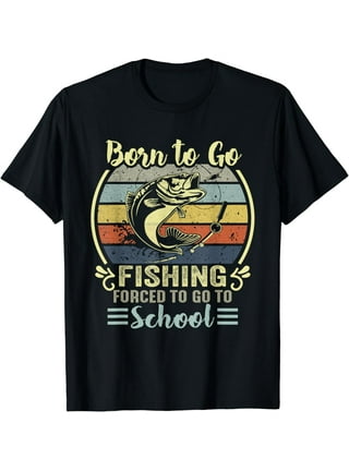 Funny Bass Fishing Graphic T-Shirts for Kids Boys & Girls Fishermen - Tees .Design