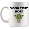 thumbnail image 1 of Funny Boss Coffee Mug, Yoda Best Boss Mug, Funny Mug for Boss, 11 Oz Novelty Coffee Mug/Cup, White, 1 of 4