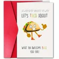 thumbnail image 1 of Funny Boss Day Card – “Let's Taco About What an Awesome Boss You Are!” – Hilarious Taco Design – Blank Inside, Envelope Included – Ideal for Boss’s Day Gifting, 1 of 2