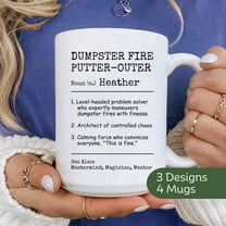 Funny Boss Gift Dumpster Mug, Custom Mug for Favorite Coworker, Personalized Colleague Coffee Cup