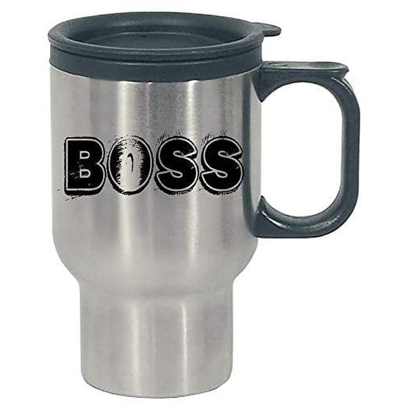 Funny Boss - Popular Leader Chief Alpha - Cool Manager Humor - Stainless Steel Travel Mug