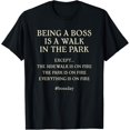 thumbnail image 1 of Funny Boss's Day Design T-Shirt, 1 of 4