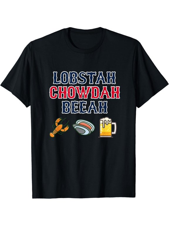 Funny Boston Accent T-Shirt - Lobster Chowder Beer Shirt