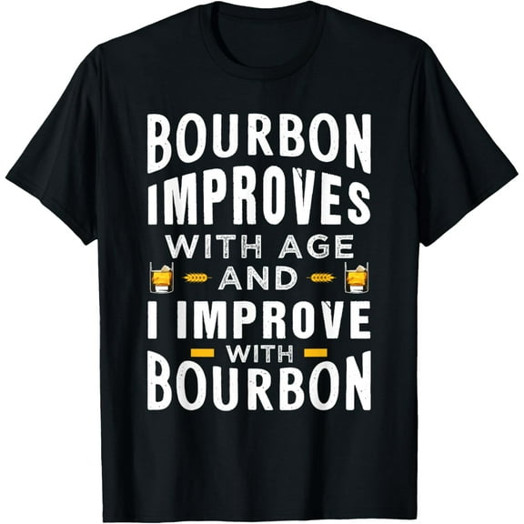 Funny Bourbon Whisky Design for Men and Grandpa T-Shirt
