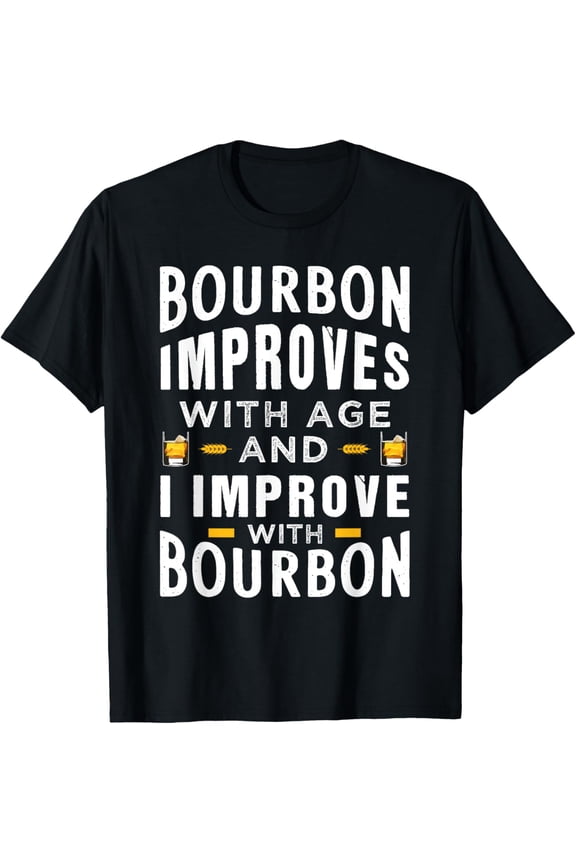 Funny Bourbon Whisky Design for Men and Grandpa T-Shirt