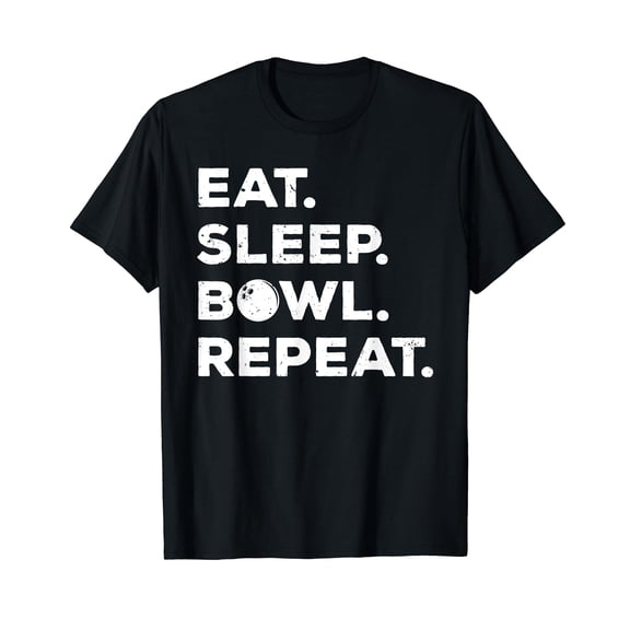 Funny Bowling Art For Men Women Kids Bowling Player Bowlers T-Shirt