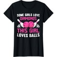 thumbnail image 1 of Funny Bowling Art For Women Girls Track Bowling Spare Bowler T-Shirt, 1 of 3