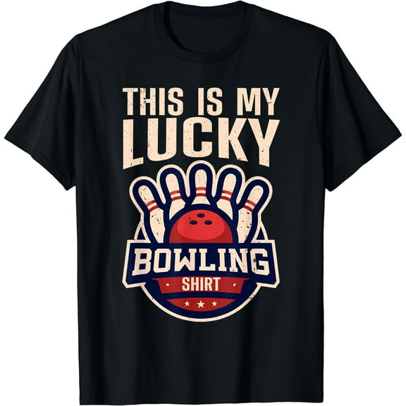 Funny Bowling For Men Women Retro Bowling Bowler Team League T-Shirt