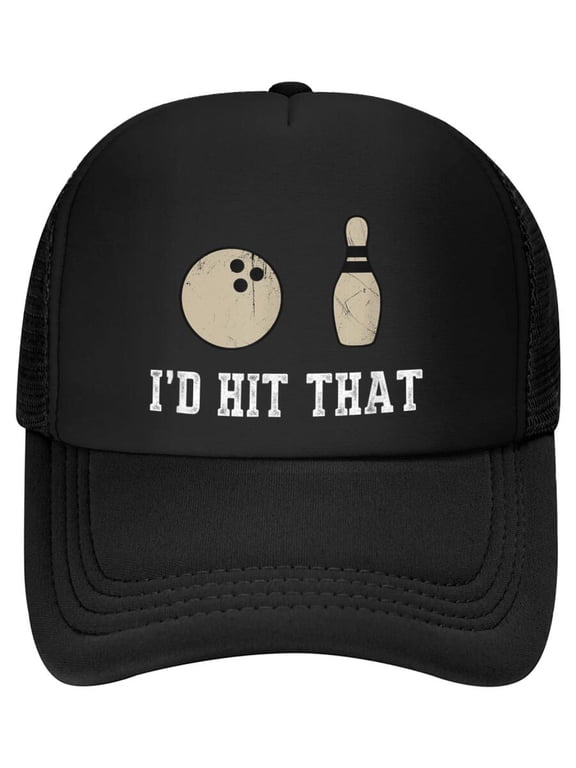 Funny Bowling Gift Id Hit That Quote Baseball Cap
