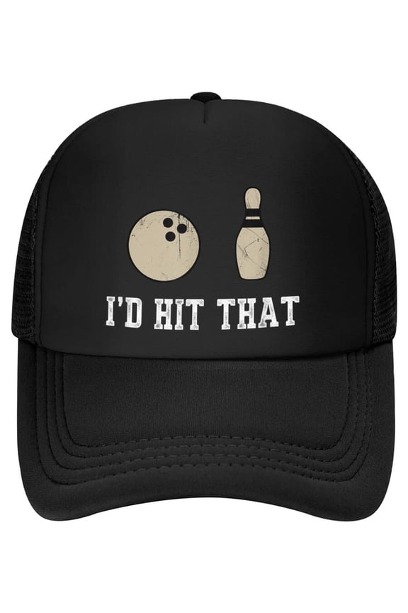 Funny Bowling Gift Id Hit That Quote Baseball Cap