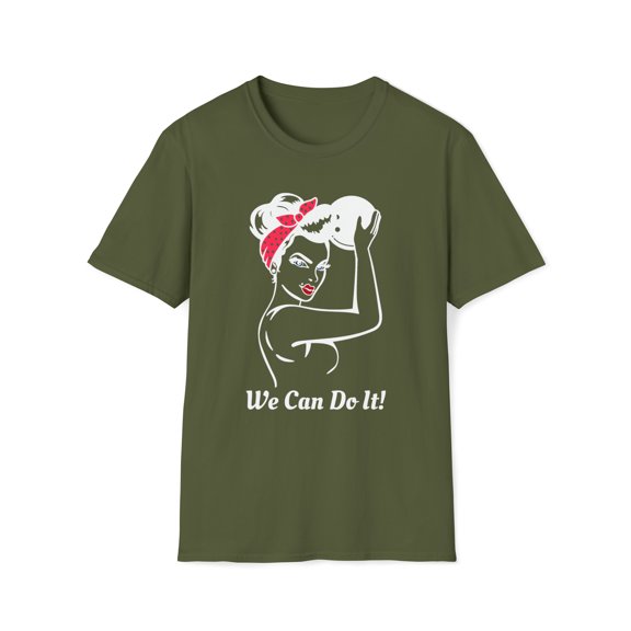 Funny Bowling, Gildan Unisex T-Shirt, We Can Do It Graphic Tee, S-3XL