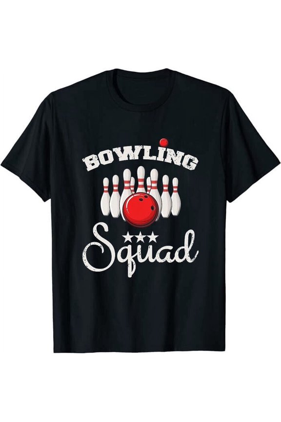 Funny Bowling Squad Bowling Team Bowling Crew Gift Classic T-Shirt M-3XL