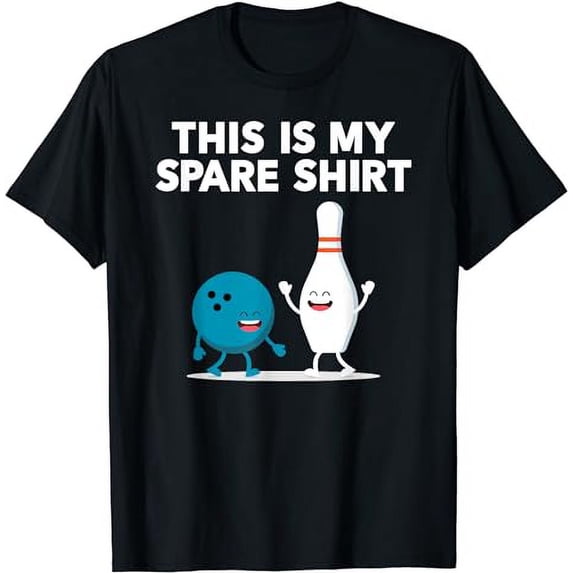 Funny Bowling Tee For Men Women Boys & Girls | Spare Shirt