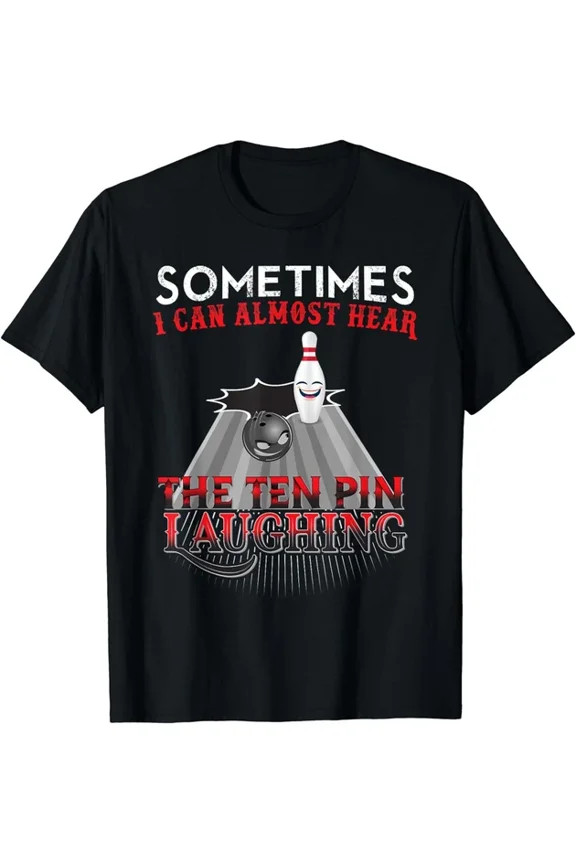 Funny Bowling Ten Pin Design T-Shirt Unisex S-5XL Hot Trending Shirt, Vintage Birthday Gift