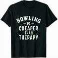 thumbnail image 1 of Funny Bowling Therapy - Bowling Gift Womens T-Shirt, 1 of 7