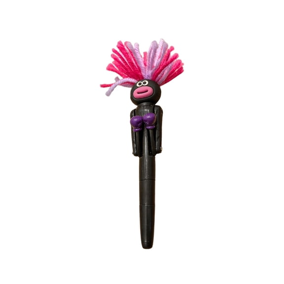 Funny Boxing Character Ballpoint Pen, 1.0mm Black Ink Interactive Stress Relief Pen Creative Stationery for Office, Desktop Decor & Novelty Gifting