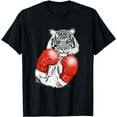 thumbnail image 1 of Funny Boxing Tiger With Red Gloves Kids Adults T-Shirt, 1 of 5