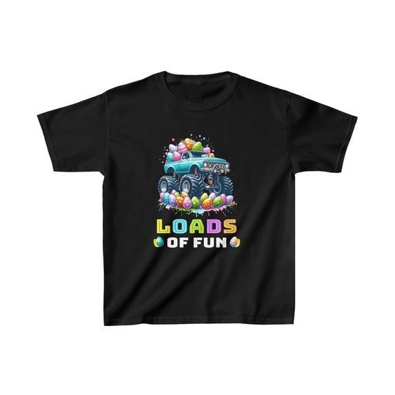 Funny Boys Easter Monster Truck Easter Eggs Toddler Boys Tshirts