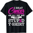 thumbnail image 1 of Funny Breast Cancer Survivor Shirt Pink Ribbon Gifts T-Shirt, 1 of 4