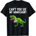 thumbnail image 1 of Funny Broken Arm For Men Boys Hand Wrist Injury Dinosaur T-Shirt Black Medium, 1 of 3