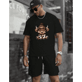 thumbnail image 1 of Funny Brown Cow Cartoon Farm Animal Retro Cute Graphic Artwork Print Unisex T-Shirt up to size 5XL, 1 of 2